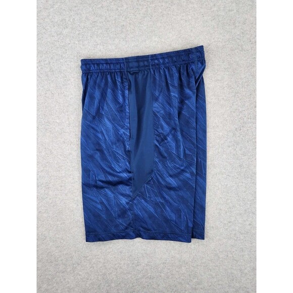 Under Armour Men's Printed 9" Shorts Blue/Black Basketball Workout Neon Medium - Picture 2 of 10